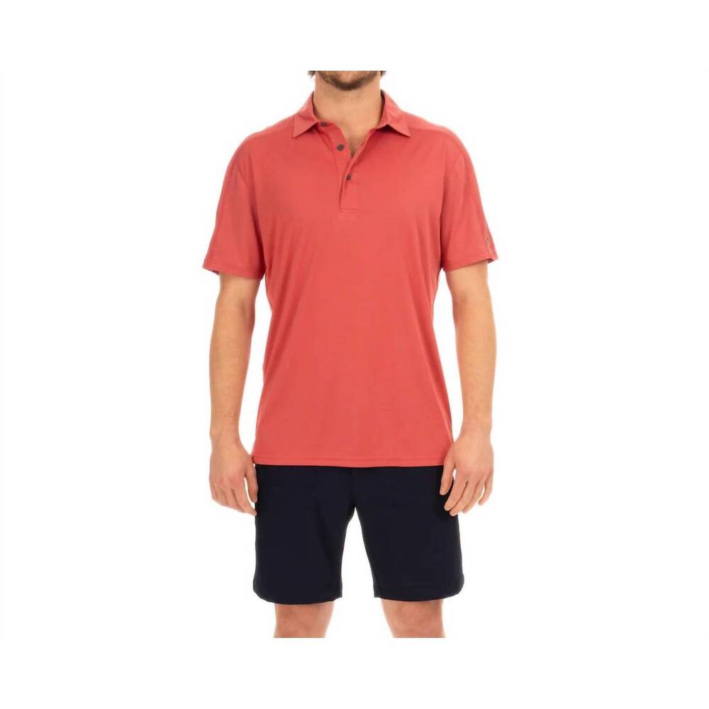 NEW FISH HIPPIE CO migration polo top in lobster